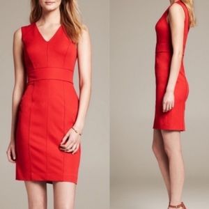 Never worn red banana republic dress